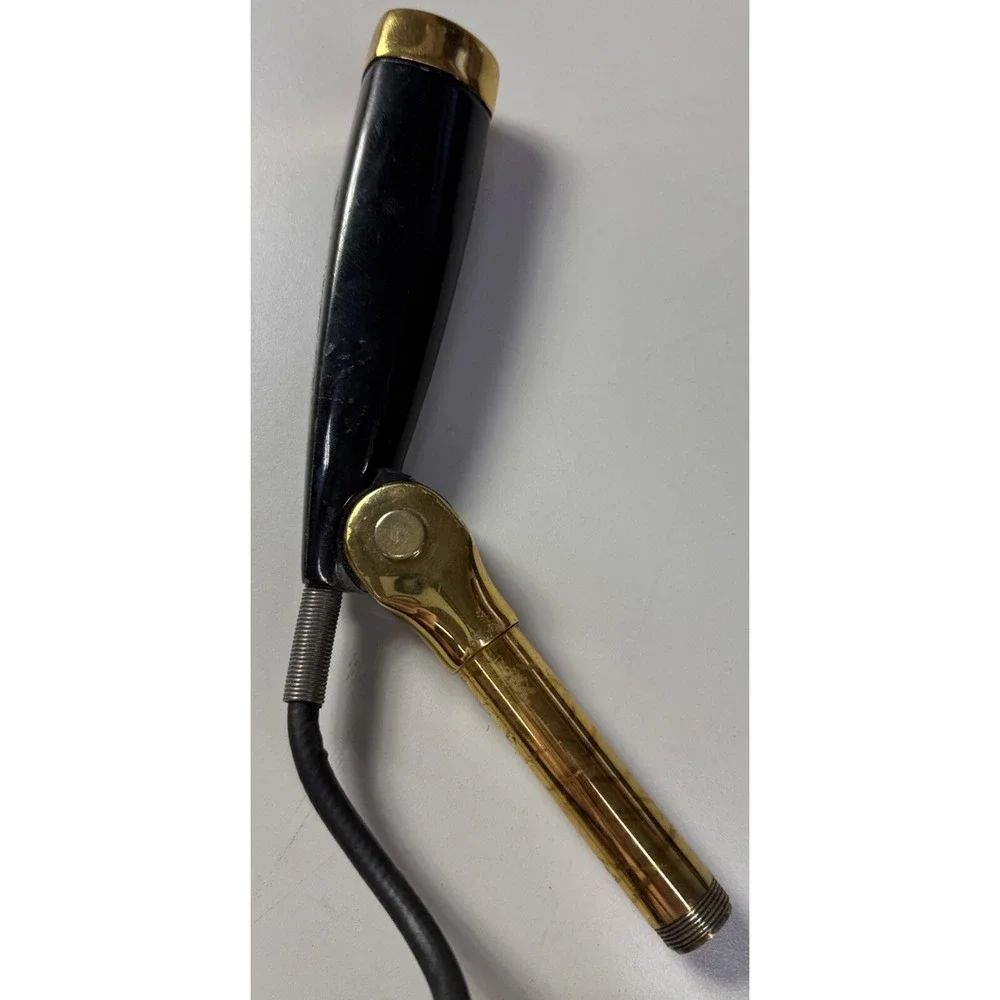 Vintage 1940's crystal microphone w‎ period stand Untested As-is 2c